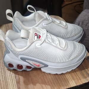 Nike Kids White and Gray Sneakers